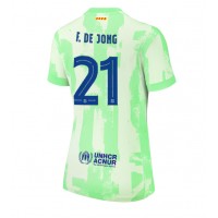 Maglia Calcio Barcelona Frenkie de Jong #21 Terza Divisa Donna 2024-25 Manica Corta